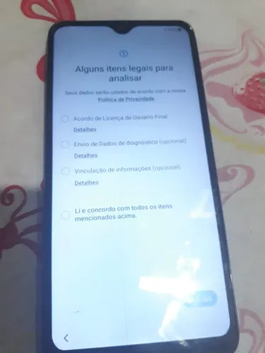 Celular A10 usado o touch tá estragado
