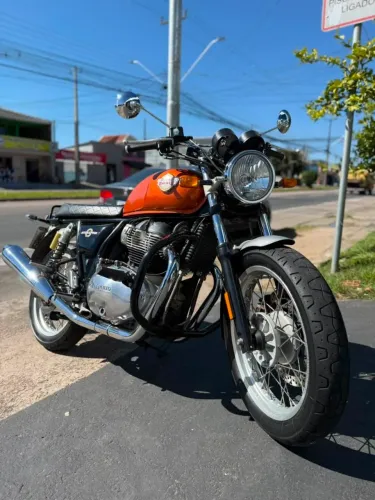 royal enfield interceptor special colorway 650cc abs laranja