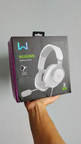 Headset Gamer Huginn Warrior Ph700 Branco Pc Ps5 Ps4 Xbox P3 | LACRADO NA CAIXA
