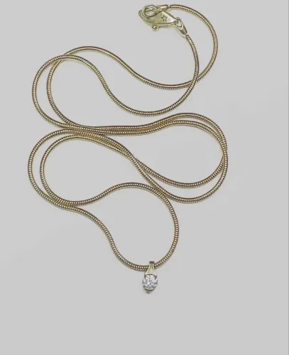 Colar ponto de luz Hstern em ouro 18k750