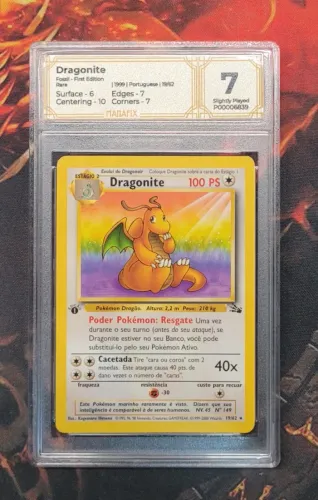 Carta Pokémon Dragonite First Edition 19/62 - Grade 7