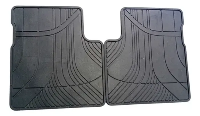 Par Tapete Traseiro Borracha Fiat Argo 2017 2022 Original Preto