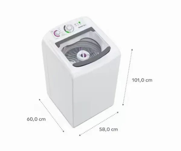 Lavadora de Roupas Consul 12kg 16 Programas de Lavagem Branca CWH12 - 110W