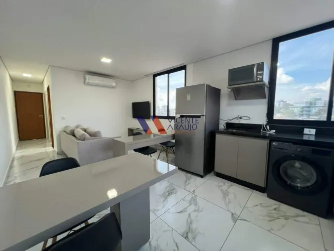 Flat moderno e mobiliado para alugar, com excelente localização em Betim perto da PUC