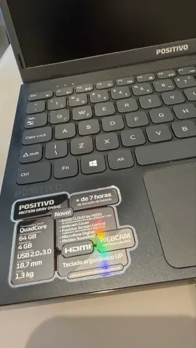 Notebook Positivo Motion Gray Q464C 4GB 64GB Intel QuadCore