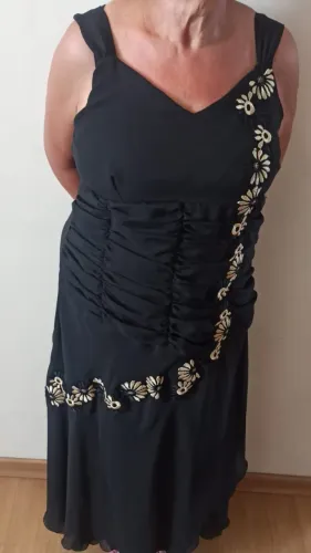 VESTIDO DE FESTA PRETO EXTRA G