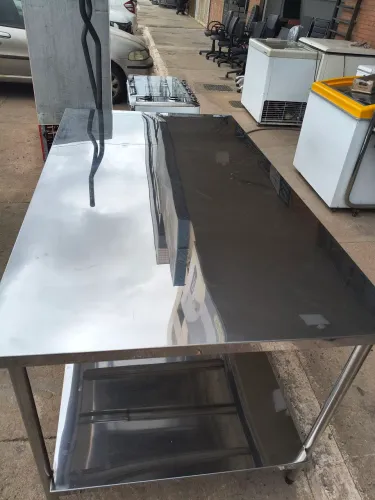 Bancada inox para cozinha industrial