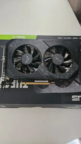 Placa de Vídeo Gtx 1660 Ti Asus Tuf Seminova 3 M. de garantia , troca por outras placas