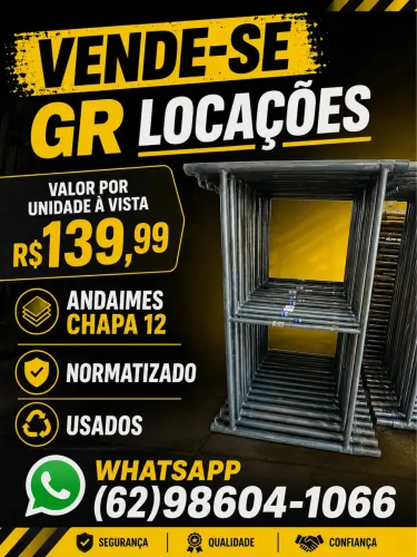Vende-se andaimes chapa 12 usados