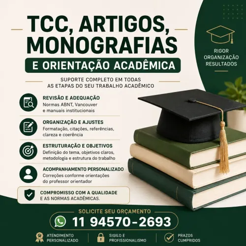 Revisão de TCC, Artigos, Monografias e Orientação Acadêmica