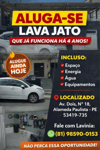 ALUGA-SE LAVA JATO