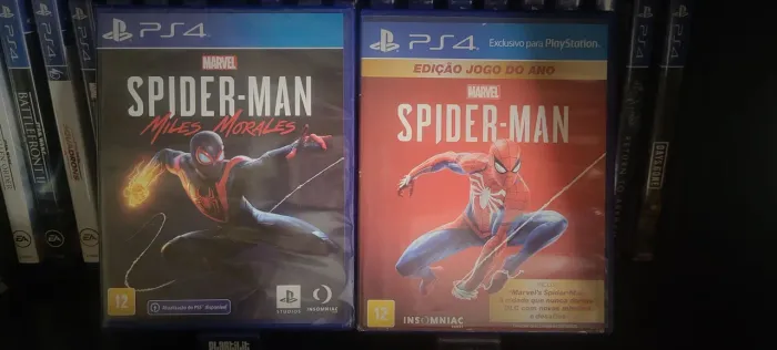 2 Jogos PS4 Spiderman ( Miles Lacrado!)