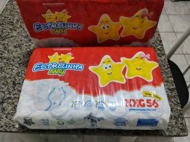 Fraudas Estrelinha baby
