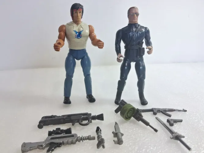 Bonecos Rambo anos 80 (combo inclui todos os itens das fotos)