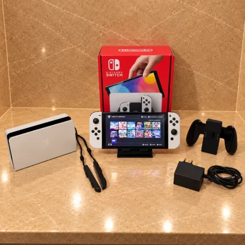 Nintendo Switch OLED Desbloqueado Completo 128GB Impecável