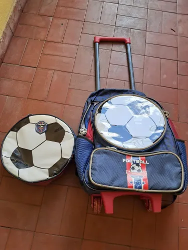Kit mochila + lancheira futebol bagaggio