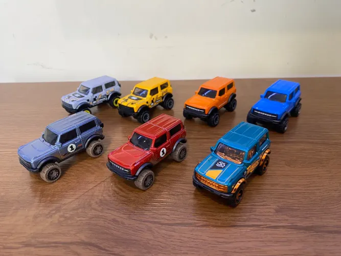 Lote Coleção 7 Hotwheels Ford Bronco 21 Loose Novos Carrinhos Hot Wheels