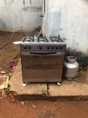 Fogão inox 6 bocas 