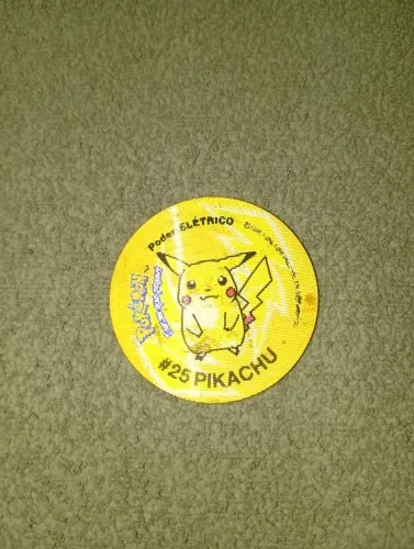 Tazo n48 Pikachu Pokémon temos que pegar Raro