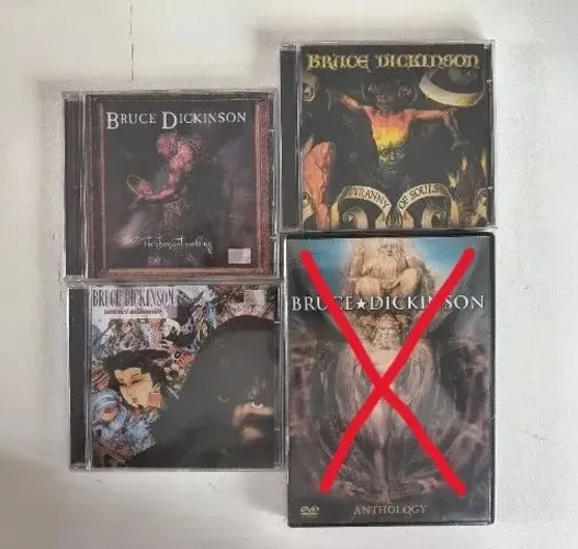 CDs e DVDs Bruce Dickinson (vendo separado)