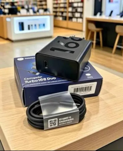 Carregador Turbo 168 Duo - USB-C + Cabo Tipo-C