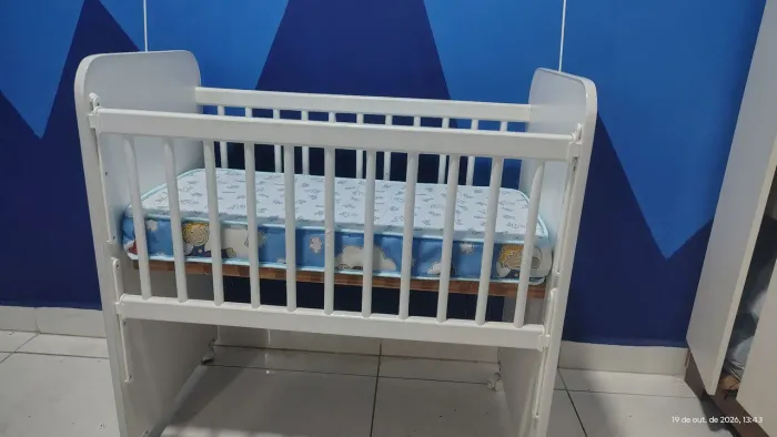 MINI BERÇO COM COLCHÃO