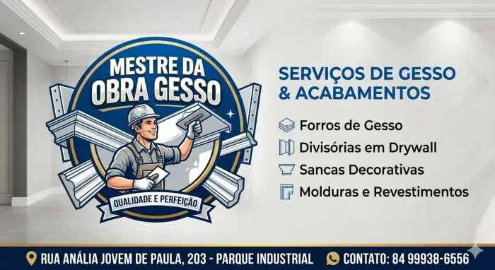 Serviço de gesso em geral