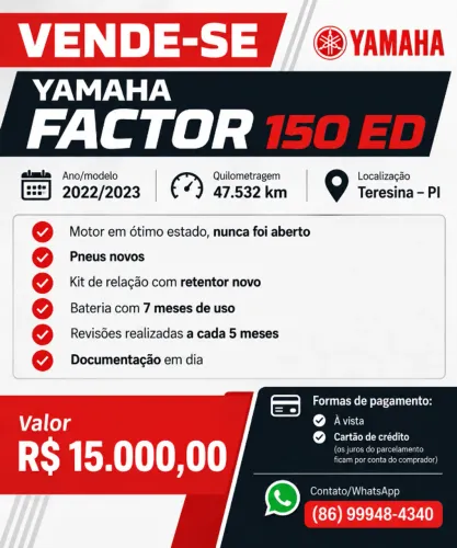 Yamaha Factor 150 ED 2023