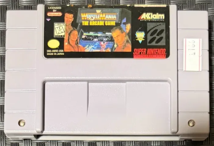 WWF WrestleMania The Arcade Game Original SNES Super Nintendo