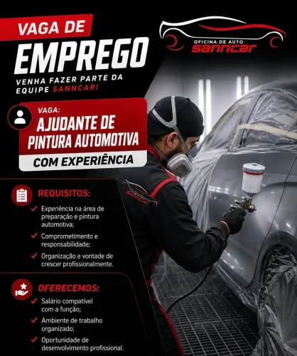 Ajudante de  pintura automotiva  Niterói Rj 