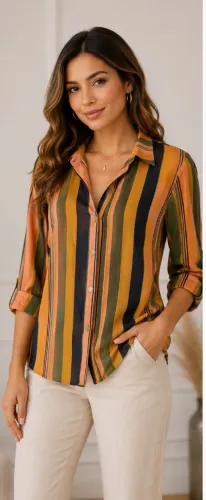 Blusa Feminina Estilosa Meia Manga - Conforto e Versatilidade tam M