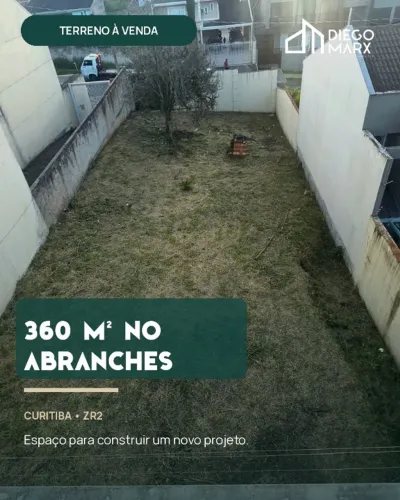 Terreno de 360 M² no ABRANCHES, Curitiba/PR