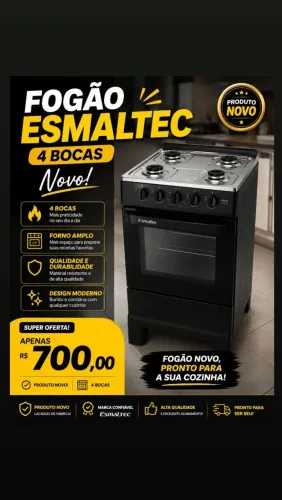 Fogão esmaltec Novo