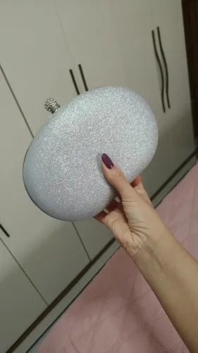 Clutch prata - bolsa de festa