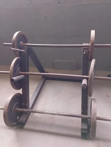 Kit Barra montada+suporte, musculação 