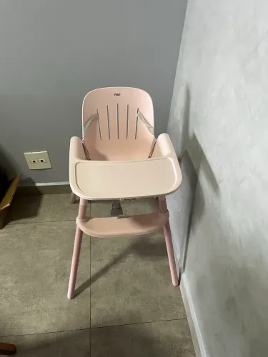 Cadeira de Alimentação Bebê Burigotto Poke Cor Rose Madder