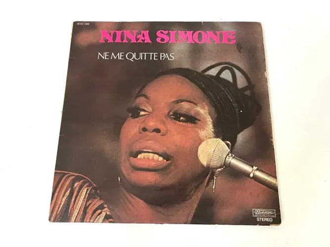 Disco de Vinil LP Vintage Nina Simone Ne me quitte pas jazz Bossa Nova Musidisc