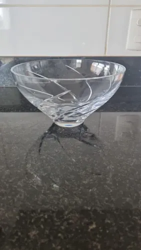 Vaso de cristal modelo fruteira