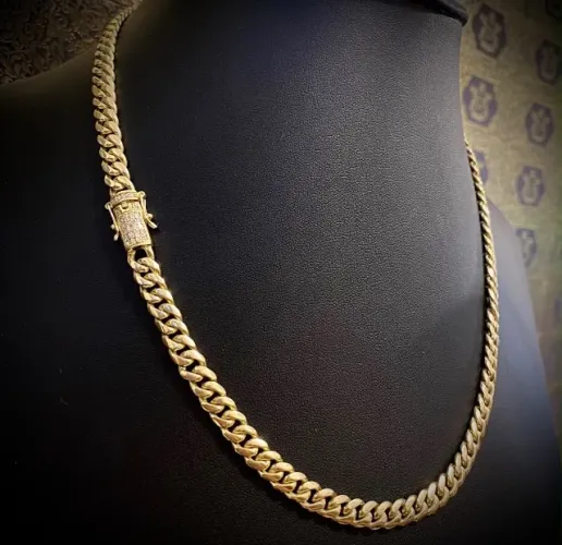 Choker Cuban Link em Ouro 750
