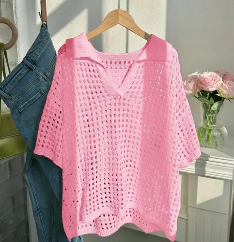 Blusa tricô modal