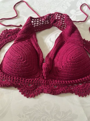 Cropped em crochê 