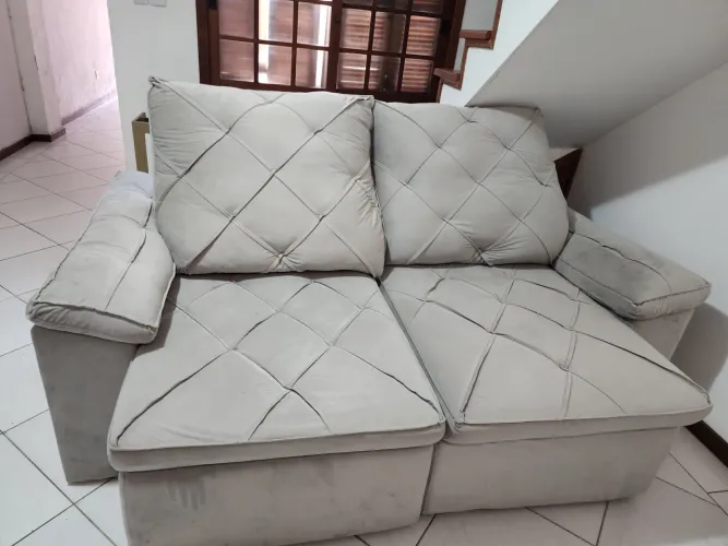 Sofa retratil e reclinavel 2,2metros VALOR 1500 reais