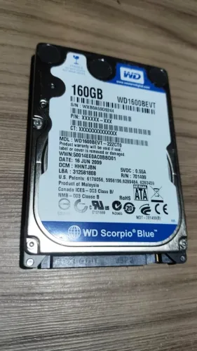 Hd 160Gb Wd Scorpio Blue WD1600BEVT