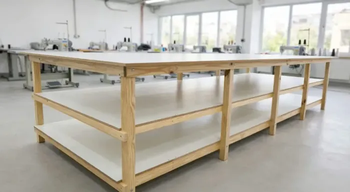 Mesa de Trabalho/ Produção ou Corte - 1,60 x 6,00 - 3 Tampos