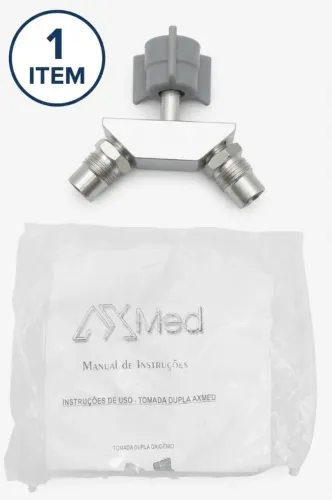 Kit 5 Tomadas Duplas de Oxigênio Hospitalar (4 Domax + 1 Axmed) - Novos