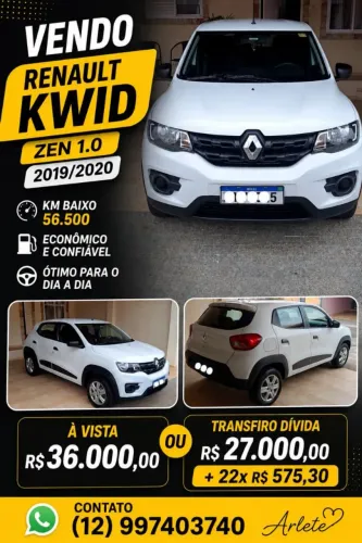 Renault Kwid Zen 1.0 Flex 12V 5P Mec. 2020