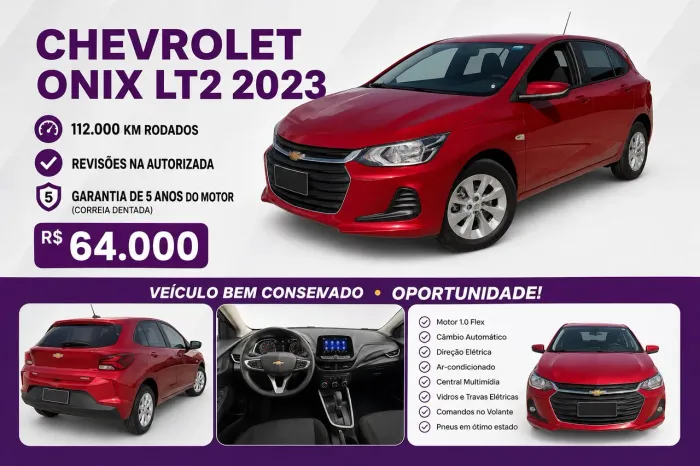 Chevrolet Onix Hatch LT 1.0 12V Flex Mec. 4P 2023