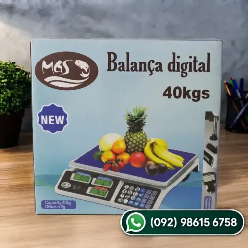 BALANÇA DIGITAL 40KG NOVA NA CAIXA