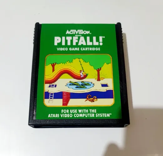 PITFALL PARA ATARI 2600 CARTUCHO ORIGINAL DIGIVISION RARIDADE 