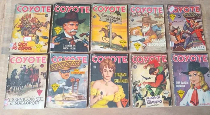 Lote de 10 Livro o Coiote - Editora Monterrey - Anos 50